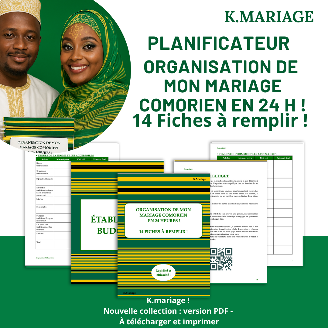 Comores / Organisation de mon mariage Comorien en 24 heures !