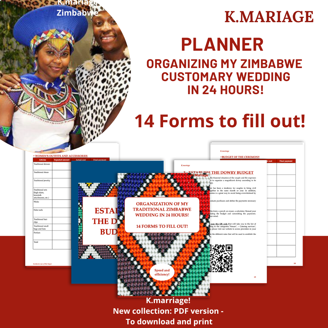 Zimbabwe/ Organisation de mon mariage coutumier du Zimbabwe en 24 heures !