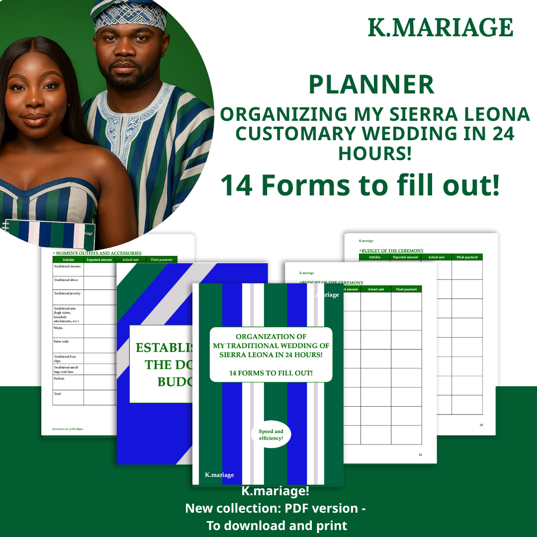 Sierra Leone/ Organisation de mon mariage coutumier Sierra Leonais en 24 heures !