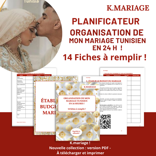 Tunisie/ Organisation de mon mariage Tunisien en 24 heures !