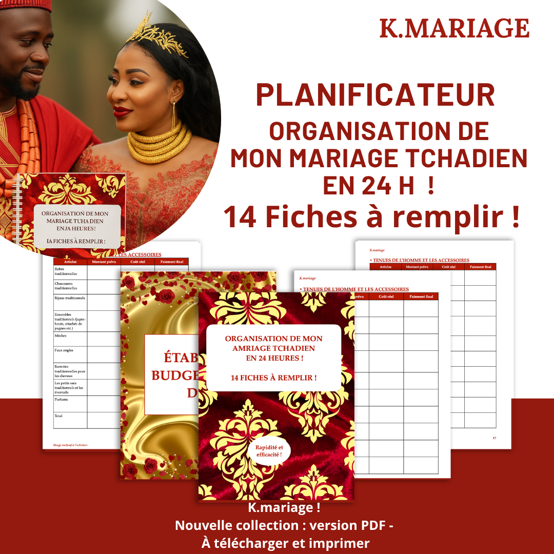 Tchad / Organisation de mon mariage Tchadien en 24 heures !