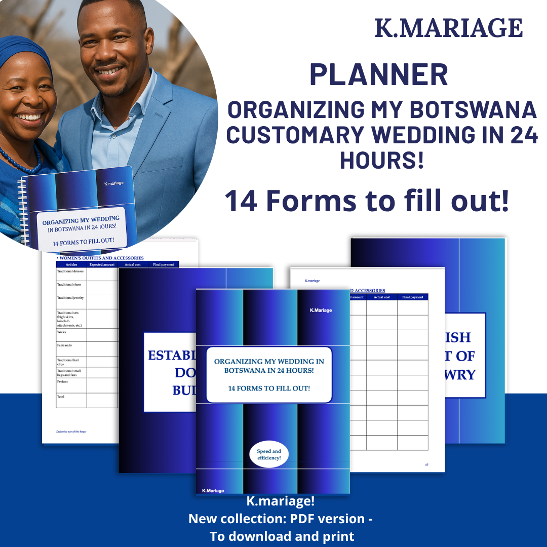 Botswana/ Organisation de mon mariage coutumier du Botswana en 24 heures !